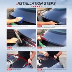 cciyu Black ABS Rear Spoiler Wing Accessories for 2008 2009 2010 2011 2012 for Honda Accord Sedan Trunk Spoiler Wing