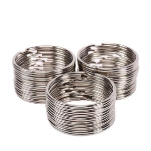 Split Key Ring Set of 20, 2 Inch Large Open Key Rings for Dog Tags and Crafts Sturdy Keychain Ring for Keychain Projects