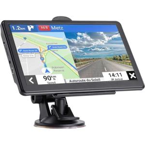 GPS Navigation for Car Truck Drivers 7 inch Navigation Systems for Car with Voice Guidance and Speed Camera Warning 2D&3D map Americas Maps Free Lifetime Map