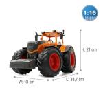 Jamara - Fendt 1050 Vario Municipal Tractor, 405045, Orange, One Size