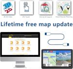 GPS Navigation for Car Truck Drivers 7 inch Navigation Systems for Car with Voice Guidance and Speed Camera Warning 2D&3D map Americas Maps Free Lifetime Map