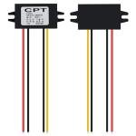 AITRIP 2PCS DC 12V to 5V 3A 15W Buck Converter Module,Reduced Voltage Regulator Car Power Converter Output Power Adapter, Wire Interface