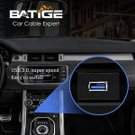 BATIGE Square Single Port USB 3.0 Panel Flush Mount Extension Cable with Buckle for Car Truck Boat Motorcycle Dashboard 1ft