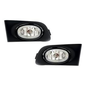 Fog Lights Assembly Compatible With 2001 2002 2003 Honad Civic 2DR/4DR Front Bumper Fog lights with Switch and Wiring Harness- 1 Pair
