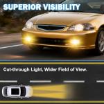 Fog Lights Assembly Compatible With 2001 2002 2003 Honad Civic 2DR/4DR Front Bumper Fog lights with Switch and Wiring Harness- 1 Pair