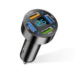 Augeny USB C Car Charger, 4 Port Auto Fast Charger with USB 66W, Cigarette Lighter USB Automotive Adapter Compatible with Most Mobile Cell Phone, Car Accessories (66W)