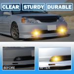 Fog Lights Assembly Compatible With 2001 2002 2003 Honad Civic 2DR/4DR Front Bumper Fog lights with Switch and Wiring Harness- 1 Pair