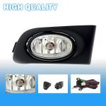 Fog Lights Assembly Compatible With 2001 2002 2003 Honad Civic 2DR/4DR Front Bumper Fog lights with Switch and Wiring Harness- 1 Pair