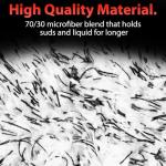 Adam's Polishes Microfiber Car Wash Mitt, Car Sponge Wrapped in Soft, Plush Fiber Cloth Material, Safe Washing with Any Car Soap, Bucket, Foam Gun, Foam Cannon, Other Cleaning Supplies