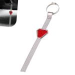 Hugwits Car Anti Static Strip, Triangle Reflective Warning Electrostatic Belt Strap, 17.91" Metal Adjustable Grounding Strip, Universal for Most Cars, SUVs, Trucks (Multicolored)