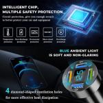 Augeny USB C Car Charger, 4 Port Auto Fast Charger with USB 66W, Cigarette Lighter USB Automotive Adapter Compatible with Most Mobile Cell Phone, Car Accessories (66W)