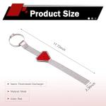 Hugwits Car Anti Static Strip, Triangle Reflective Warning Electrostatic Belt Strap, 17.91" Metal Adjustable Grounding Strip, Universal for Most Cars, SUVs, Trucks (Multicolored)