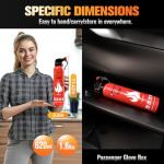 Upgraded 8-IN-1 Fire Extinguisher for Home Vehicle Car Kitchen Boat, Small Fire Extinguishers Spray with Mount for Class A B C K Fire, Portable Non-Toxic Prevent Re-Ignition Easy Clean (3 Pack)