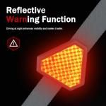 Hugwits Car Anti Static Strip, Triangle Reflective Warning Electrostatic Belt Strap, 17.91" Metal Adjustable Grounding Strip, Universal for Most Cars, SUVs, Trucks (Multicolored)