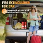 Upgraded 8-IN-1 Fire Extinguisher for Home Vehicle Car Kitchen Boat, Small Fire Extinguishers Spray with Mount for Class A B C K Fire, Portable Non-Toxic Prevent Re-Ignition Easy Clean (3 Pack)