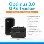 Optimus 3.0 GPS Tracker - Over 1 Month Battery - with Heavy Duty Waterproof Case and Powerful Magnets for Vehicles and Assets