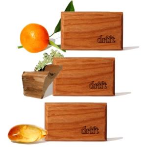 Drift Car Air Freshener - The Original Wood Air Freshener - Car Odor Eliminator - Long Lasting Scent - Metal Clip - Essential Oils - Clean Ingredients - Variety 3 Pack Refill - NO CLIP INCLUDED