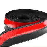 Lemonbest Universal 2.5M Car Front Bumper Lip Splitter Spoiler Rubber Skirt Protector Body Trim 8.2ft (Black Protector)