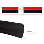 Lemonbest Universal 2.5M Car Front Bumper Lip Splitter Spoiler Rubber Skirt Protector Body Trim 8.2ft (Black Protector)
