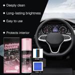 Identicalven 3Pcs Car Interior Cleaner,Polishing Cleaner Car Interior,All Purpose Interior Detail Spray, All Purpose Cleaner for Rubber, Leather
