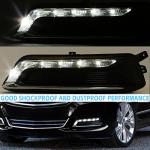 HECASA LED Fog Light Set Compatible with 2014-2020 Chevrolet Impala Replacement for GM2562102 GM2563102 w/Fog Light Bezel Wiring Switch Kit Pair Fog Lamp (Clear Lens+Black Housing)