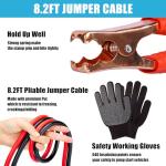 AUTODECO Car Roadside Emergency Kit, Portable Car Safety Kit Car Kits for Emergency, Black