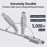 COMeap 3DS Charger Compatible with Nintendo 3DS/ New 3DS/ 2DS/ 2DS XL/DSi XL 100-240V Wall Plug Adapter - with Original Replacement Power Charging Cord 3FT