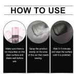 Identicalven 3Pcs Car Interior Cleaner,Polishing Cleaner Car Interior,All Purpose Interior Detail Spray, All Purpose Cleaner for Rubber, Leather