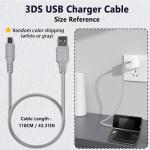 COMeap 3DS Charger Compatible with Nintendo 3DS/ New 3DS/ 2DS/ 2DS XL/DSi XL 100-240V Wall Plug Adapter - with Original Replacement Power Charging Cord 3FT