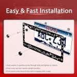 I Hope Something Good Happens to You Today License Plate Frame Funny Text License Plate Frames Stainless Steel Accessories Cars Decor with 2 Holes and Screws Fits Standard Us Ca Vehicles 12.2 X 6 in