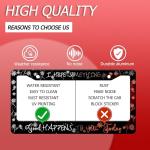 I Hope Something Good Happens to You Today License Plate Frame Funny Text License Plate Frames Stainless Steel Accessories Cars Decor with 2 Holes and Screws Fits Standard Us Ca Vehicles 12.2 X 6 in