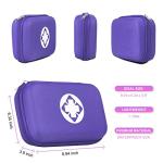 276PCS Compact Small First Aid Kits for Home Businesses Urgent Essential Mini First Aid Kit Travel Size Car Emergency Supplies Kit for Hiking Boating Skating, Purple AMORNING