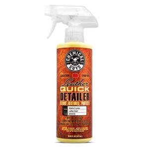 Chemical Guys Leather Quick Detailer - Interior Cleaner and Conditioner for Natural, Synthetic, Pleather, and More, Safe for Car Seats, Furniture, Apparel, Shoes & Boots, Leather Scented - 16 fl oz