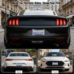 American Flag License Plate Frames Holder - 2 Pack Stainless Steel Rustproof USA Patriotic Car Tag Cover Holder with Free Screws Accessories + Metal Stickers & Keychain & Cup Holder Mats, Black Gray