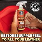Chemical Guys Leather Quick Detailer - Interior Cleaner and Conditioner for Natural, Synthetic, Pleather, and More, Safe for Car Seats, Furniture, Apparel, Shoes & Boots, Leather Scented - 16 fl oz