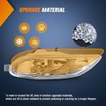 Nilight Fog Light Assembly Compatible with 2002 2003 2004 Toyota Camry 2005 2006 2007 2008 Toyota Corolla 2002 2003 2004 Toyota Camry Fog Lamps Replacement Clear Lens with 9006 12V 55W Bulbs