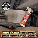 Chemical Guys Leather Quick Detailer - Interior Cleaner and Conditioner for Natural, Synthetic, Pleather, and More, Safe for Car Seats, Furniture, Apparel, Shoes & Boots, Leather Scented - 16 fl oz