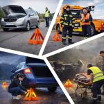 Yudaxsafe Safety Triangles for Vehicles, 6 Set Emergency Warning Reflective Triangles, Modular Two-Piece Design, High Visibility Roadside Safety Triangles for Car, Truck, SUV