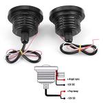 Yuecoom 30W RGB Car Angel Eye Fog Light, Angel Eyes, Round COB LED Lamp, Angel Eye Fog Lamp, Lighting Accessories COB Fog Lamp Car Fog Light, COB Halo