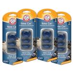 Arm & Hammer AH8203NC New Car Freshness Vent Clip for Car Air Freshener 4 Pack of 3 Piece in Each