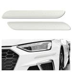 2PCS Rubber Car Bumper Guard,Anti-Collision Anti-Scratch Car Rear Bumper Protector Strip,Universal Cars Bumpers Protector Guard Cars Exterior Accessories for Trucks SUVs (White)