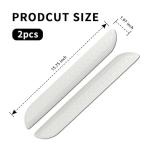 2PCS Rubber Car Bumper Guard,Anti-Collision Anti-Scratch Car Rear Bumper Protector Strip,Universal Cars Bumpers Protector Guard Cars Exterior Accessories for Trucks SUVs (White)