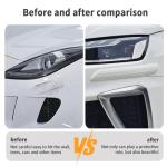 2PCS Rubber Car Bumper Guard,Anti-Collision Anti-Scratch Car Rear Bumper Protector Strip,Universal Cars Bumpers Protector Guard Cars Exterior Accessories for Trucks SUVs (White)
