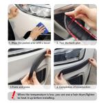 2PCS Rubber Car Bumper Guard,Anti-Collision Anti-Scratch Car Rear Bumper Protector Strip,Universal Cars Bumpers Protector Guard Cars Exterior Accessories for Trucks SUVs (White)