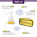 LifeVac Yellow Travel Kit - Portable Suction Rescue Device, First Aid Kit for Kids and Adults, Portable Airway Suction Device for Children and Adults