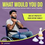 LifeVac Yellow Travel Kit - Portable Suction Rescue Device, First Aid Kit for Kids and Adults, Portable Airway Suction Device for Children and Adults