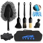 10PCS Car Detailing Cleaning Kit Interior Cleaner, Car Detailing Brushes, Car Duster, Car Cleaning Gel, Microfiber Cleaning Cloth, Car Accessories Essentials Supplies Tools for Auto,Truck, Interior