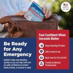 Adventure Medical Kits QuikClot Advanced Clotting Gauze - Stops Bleeding Up to 5X Faster Than Standard Gauze - Kaolin Hemostatic Dressing - for First Aid Kits & Survival Gear - 3 x 24