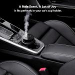 Airversa Waterless Essential Oil Diffuser Starter Kit with 4 x 10mL Hotel Scent Fragrance Oil, Battery Operated Mini Scent Air Machine Portable Diffuser for Home Car Office, AN8 Kit Black