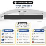 Garage Planet H1 Garage Wall Protector Car Door Wall Protector, Tool-Free, Designed in Australia (White, 2 Pack)